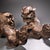 Pair of Antique Gilt Bronze Guardian Lion Figurines, 7400g Total, High Relief For Sale - Image 4 of 10