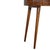 Chestnut-Finish Mango Wood Curved Console Table For Sale - Image 4 of 8