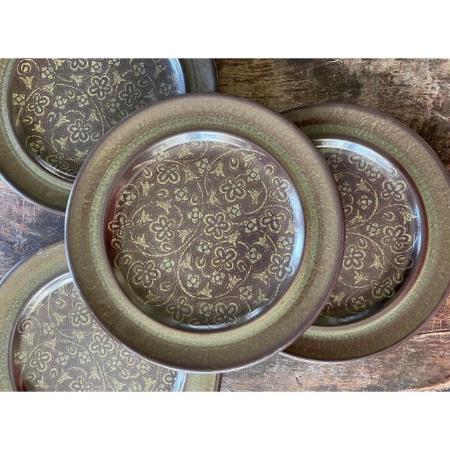 Early 20th Century Vintage Franciscan Madeira 8.5” Plates - Set of Four (4) For Sale - Image 5 of 5
