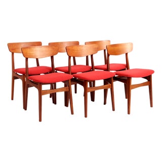 Dining Chairs by Elgaard & Schiønning, 1960s, Set of 6 For Sale