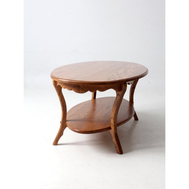 Vintage Oak Coffee Table For Sale - Image 9 of 12