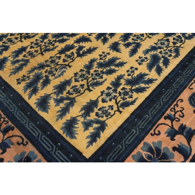 Early 20th Century Chinese Mongolian Carpet ( 7'1'' x 7'7'' - 216 x 232 ) For Sale - Image 11 of 11