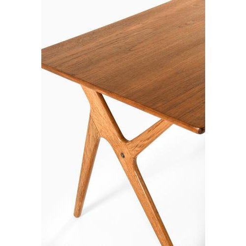 Desk in Brass and Teak, 1950s For Sale - Image 3 of 8