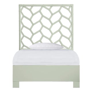 Silas Standard Bed Twin Extra Long - Celery Green For Sale