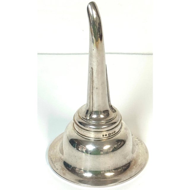 Victorian Elkington & Co. Electroplated Wine Funnel with Gilt Bowl, Dated 1853 For Sale In West Palm - Image 6 of 12