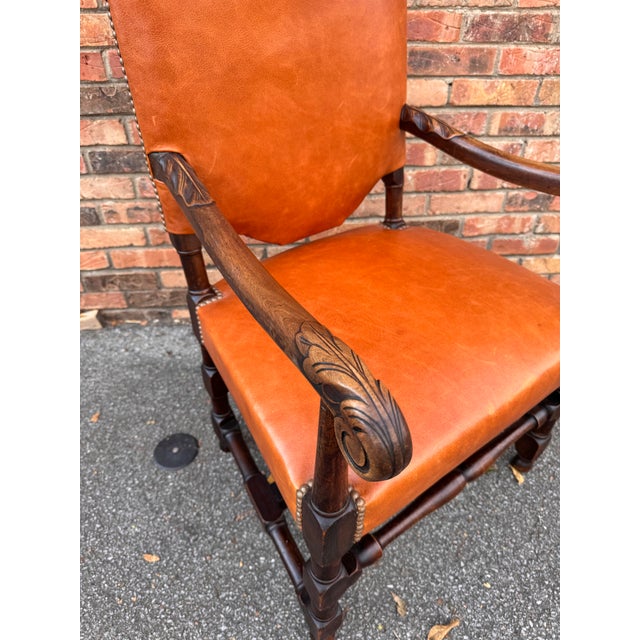 19th Century French Throne Chair For Sale - Image 9 of 9