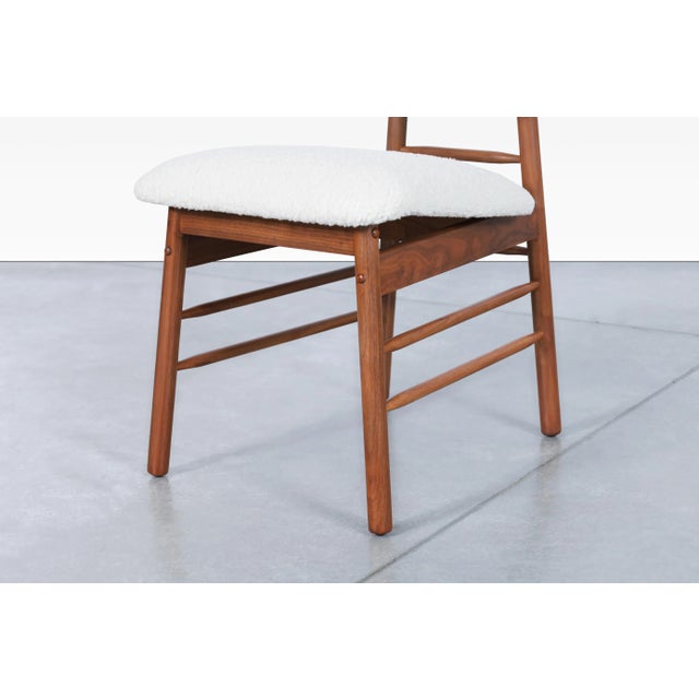 1950s Mid Century Walnut Dining Chairs by Greta M. Grossman for Glenn of California, Set of 10 For Sale - Image 10 of 12