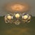Oscar Torlasco Large Round 10-Armed Chandelier with Glass Lens Diffusors by Oscar Torlasco, Italy, 1970s For Sale - Image 4 of 13