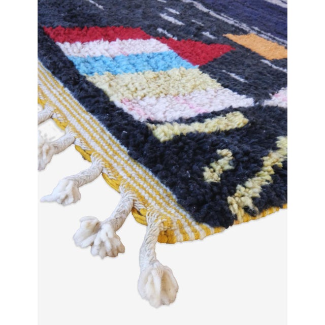 Moroccan Boujad Wool Rug - 10.2 X 7.6 Ft For Sale - Image 4 of 8