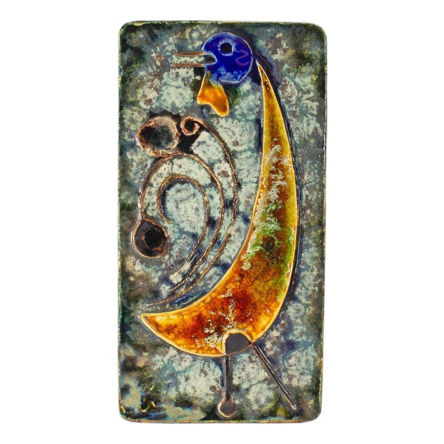 German Ceramic Wall Tile Plaque Helmut Friedrich Schäffenacker For Sale
