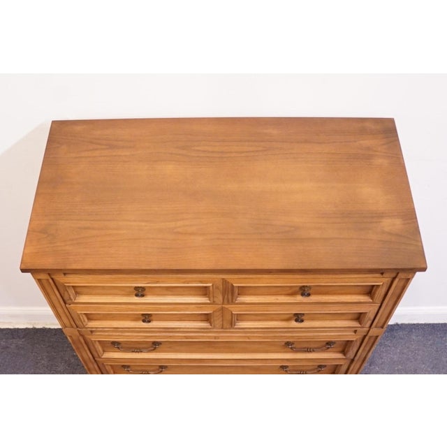 Late 20th Century Sherrill Furniture Solid Cherry Italian Neoclassical Tuscan Style 38" Chest of Drawers 3100 For Sale - Image 5 of 14