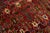 5 X 8 Vintage Shiraz Persian Wool Rug Handmade in Burgundy Red For Sale - Image 9 of 9