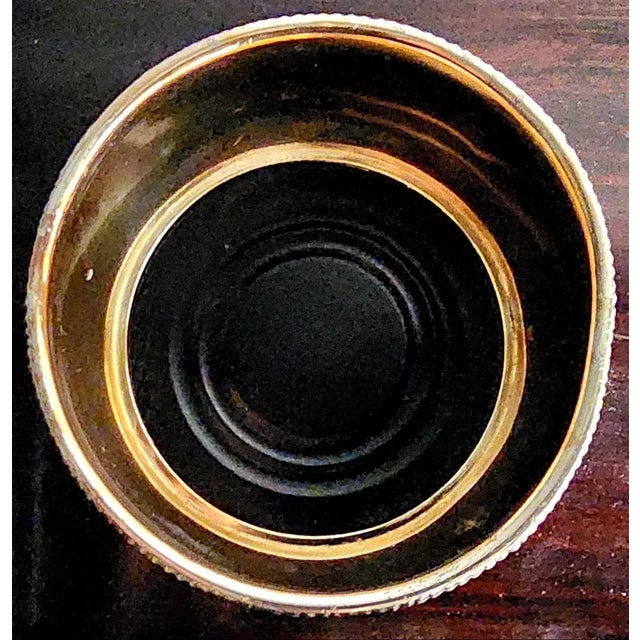 Metal Beautiful Silver Plate Vintage Bottle Coaster For Sale - Image 7 of 13