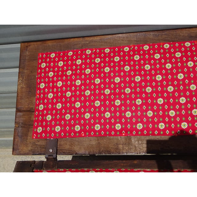 Antique Louis XIII Style Oak Storage Bench For Sale - Image 9 of 18