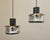 Metal Mid-Century Pendants in the style of Jo Hammerborg, Denmark, 1970s, Set of 2 For Sale - Image 7 of 13