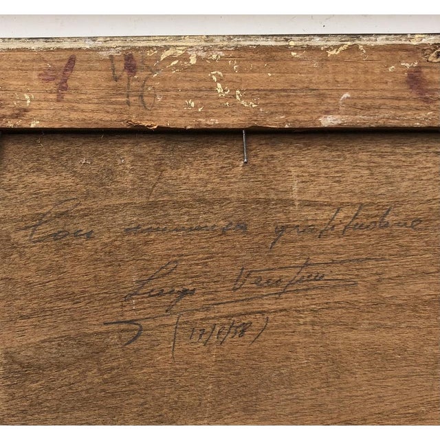 Luigi Venturi, Nature morte au navets et choux, 1958, Oil on Wood, Framed For Sale - Image 10 of 11