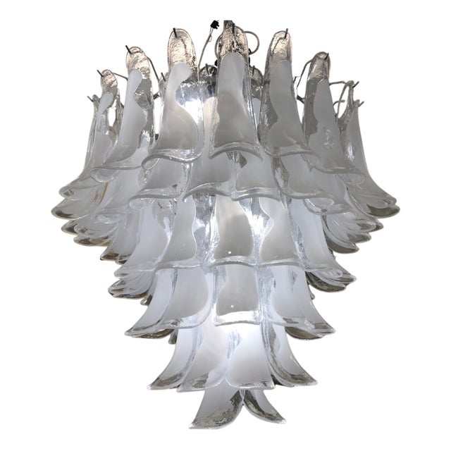 Calla Lily Lamp in Murano Glass For Sale