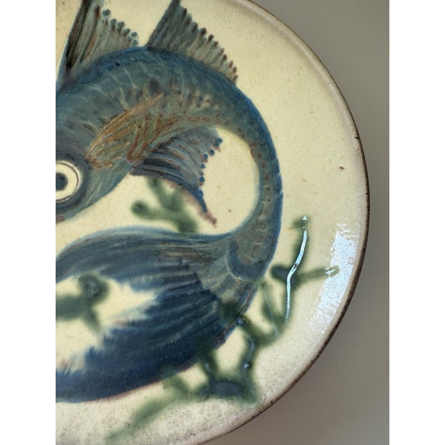 Late 20th Century Vintage Puigdemont Ceramic Wall Plate For Sale - Image 5 of 7