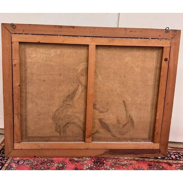 Italian School Artist, Virgin and Child, Oil Painting, Framed For Sale - Image 9 of 10