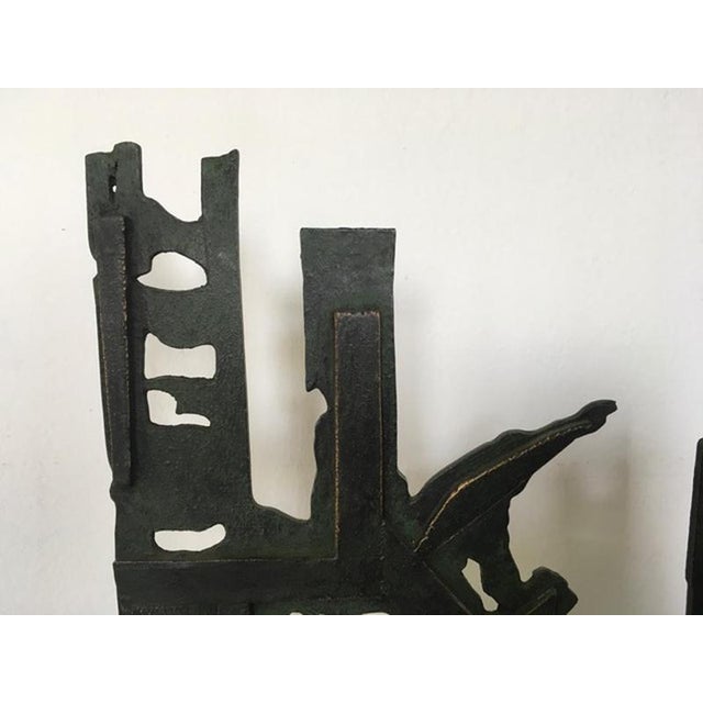 Metal Abstract Sculpture by Nevio De Luca, Italy, 1980s For Sale - Image 7 of 17