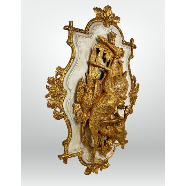 19th Century Antique Black Forest Carved Hanging Game Plaques- a Pair For Sale - Image 5 of 9