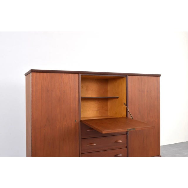 Mid-Century Danish Teak Highboard, 1960s For Sale - Image 12 of 18