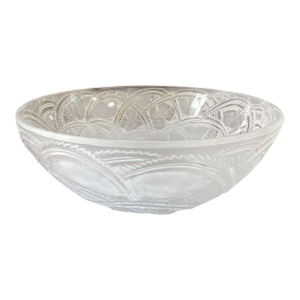 Vintage Rene Lalique Glass Bowl Pinsons/Chaffinches Pattern