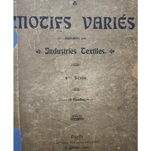 C1900 Set of 2-French Art Nouveau Botanical Designs, Documentation For Sale In New York - Image 6 of 6