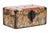 Vintage Chinese Painted Jewelry Box With Metal Mounts For Sale - Image 13 of 16
