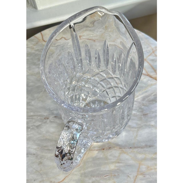 Late 20th Century Crystal Cut Pitcher For Sale - Image 5 of 11