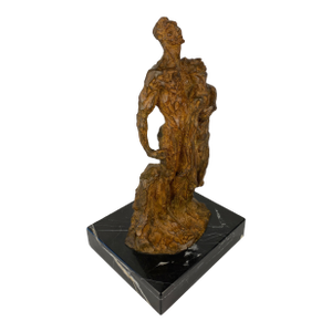 Bronze Modernist Figurative Sculpture by Mercè Riba