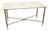 Coffee Table in Marble with Brass Base, 1950s For Sale
