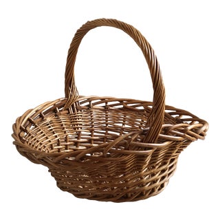 Extra Large Thick Woven Rattan Storage Basket For Sale