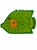Bright Green Brightly Colored Green Vintage 1960's Hand-Painted Papier-Mâché Fish Tray / Wall Plaque – Folk Art Style – Circa 1960s–1970s For Sale - Image 8 of 10
