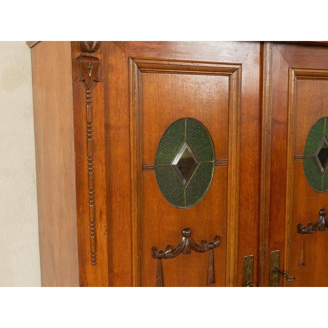 Brown Art Nouveau Vertiko Cabinet For Sale - Image 8 of 10