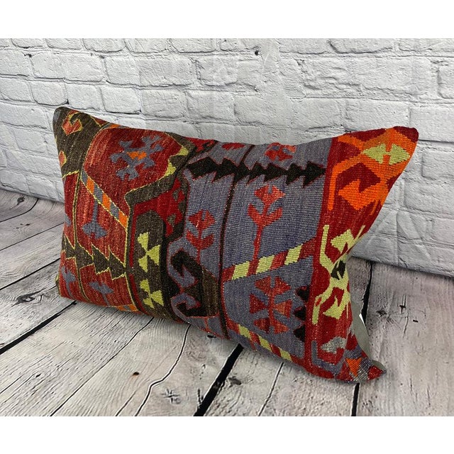Vintage Pillow Case Turkish Kilim Pillow Decorative Kilim Pillow Dry cleaning only. PILLOW INSERT IS NOT INCLUDED