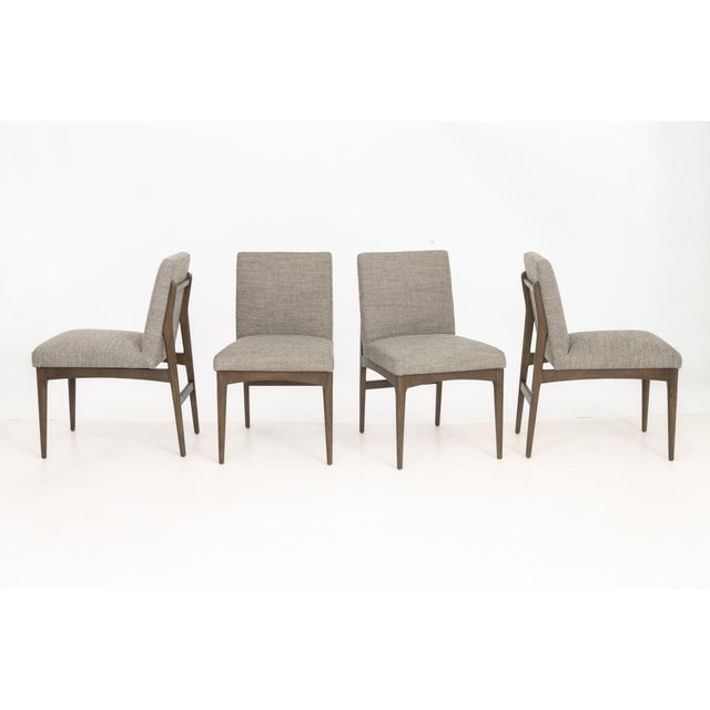 Modern Four Hands "Abida" Upholstered Dining Chairs, 4 For Sale - Image 3 of 9