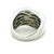2000 - 2009 Italian 18k White Gold Diamond Crossover Ring, 3.74 Carats, Size 5.75 For Sale - Image 5 of 13