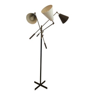 Vintage Mid-Century Three Arm Lamp For Sale