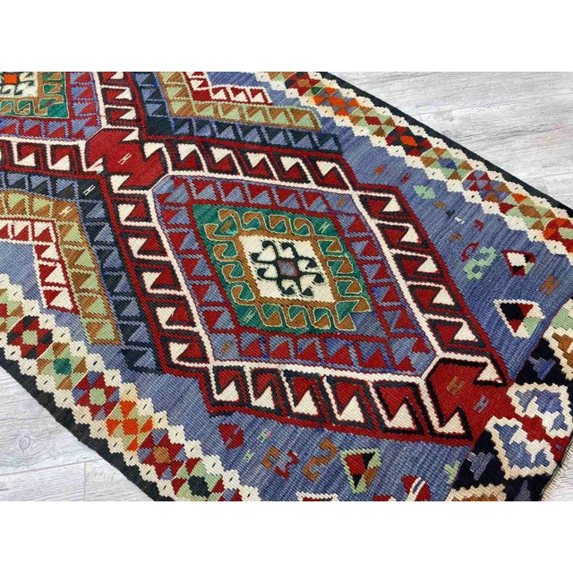 Vintage Anatolian Kilim Runner -34"x96" For Sale - Image 9 of 10