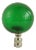Emerald Green Blown Glass Lamp Finial on Chrome For Sale