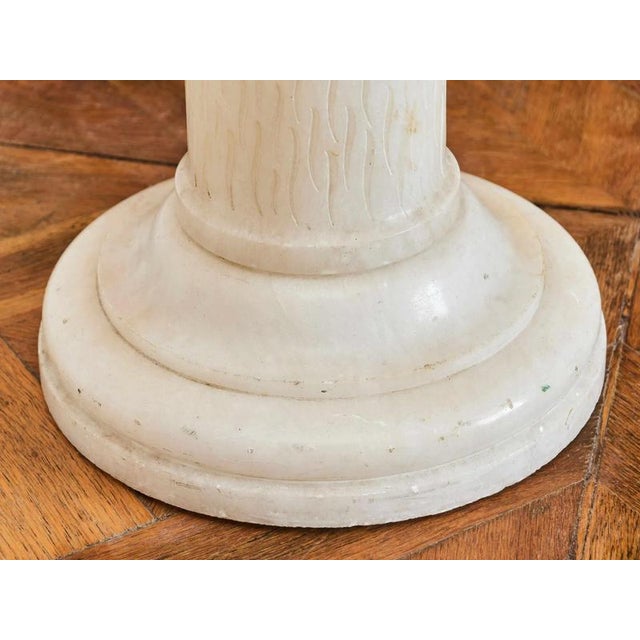 Vintage Alabaster Pedestal, Italy, 1950 For Sale - Image 4 of 7