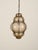 Large Mouth-Blown Murano Amber Glass and Iron Lantern Pendant Light from Seguso, Italy, 1940 For Sale - Image 17 of 18