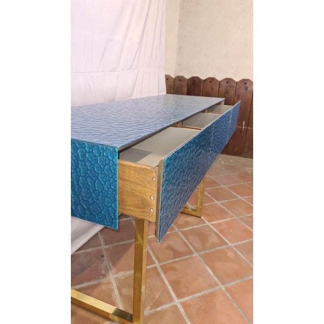 Italian Murano Glass Console Table from Justfurnituress SRL For Sale - Image 15 of 18