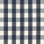 Sample - Schumacher Dutton Buffalo Check Fabric in Navy For Sale