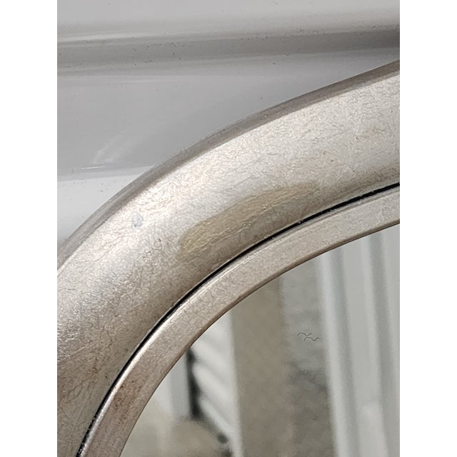 Silver Leaf Painted Marrocan Style Mirror For Sale - Image 12 of 12