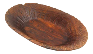 Tribal Batak of Sumatra Hand-Carved Wooden Bowl