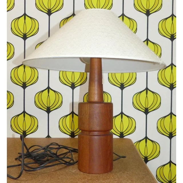 Domus Table Lamp in Teak, 1960s For Sale - Image 12 of 12
