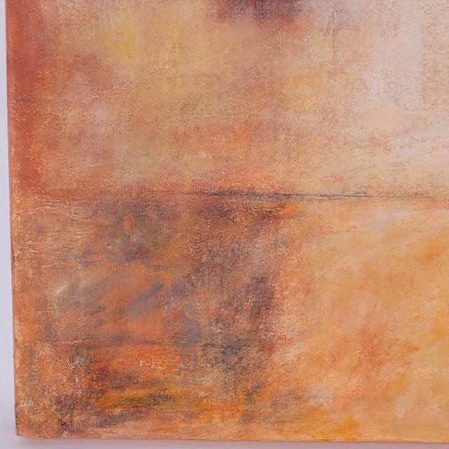 Mid 20th Century Midcentury Abstract Acrylic Painting For Sale - Image 5 of 8