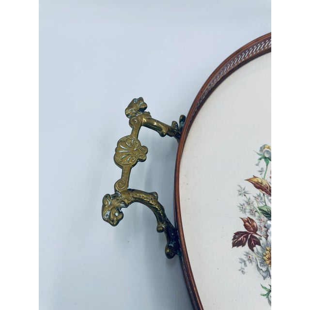 Antique Art Nouveau Serving Tray, 1925 For Sale - Image 3 of 9